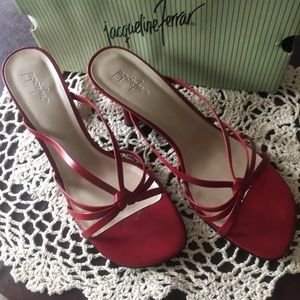 Women’s red slides